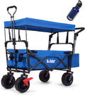 Collapsible Heavy Duty Utility Cart with All Terrain Wheels O2814