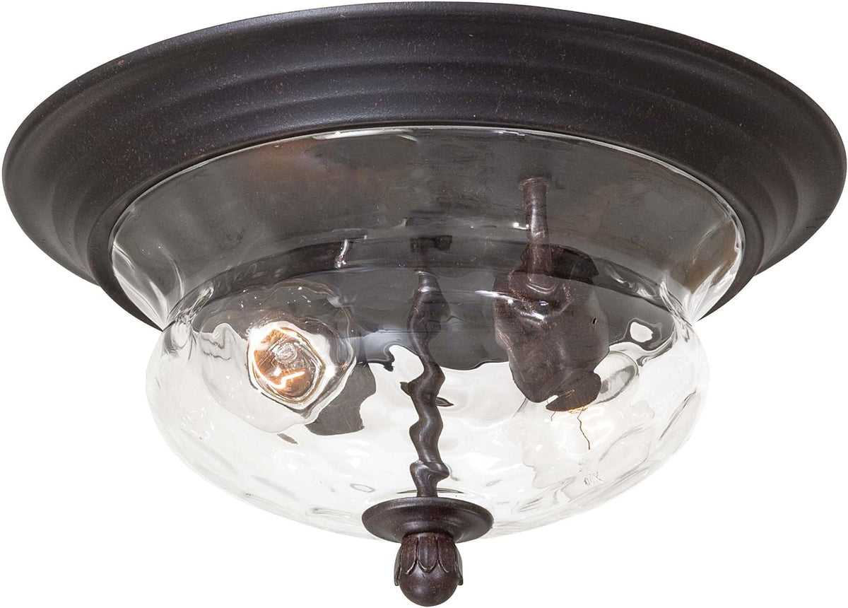 Bronze Cast Aluminum Flush Mount Ceiling Light T66359
