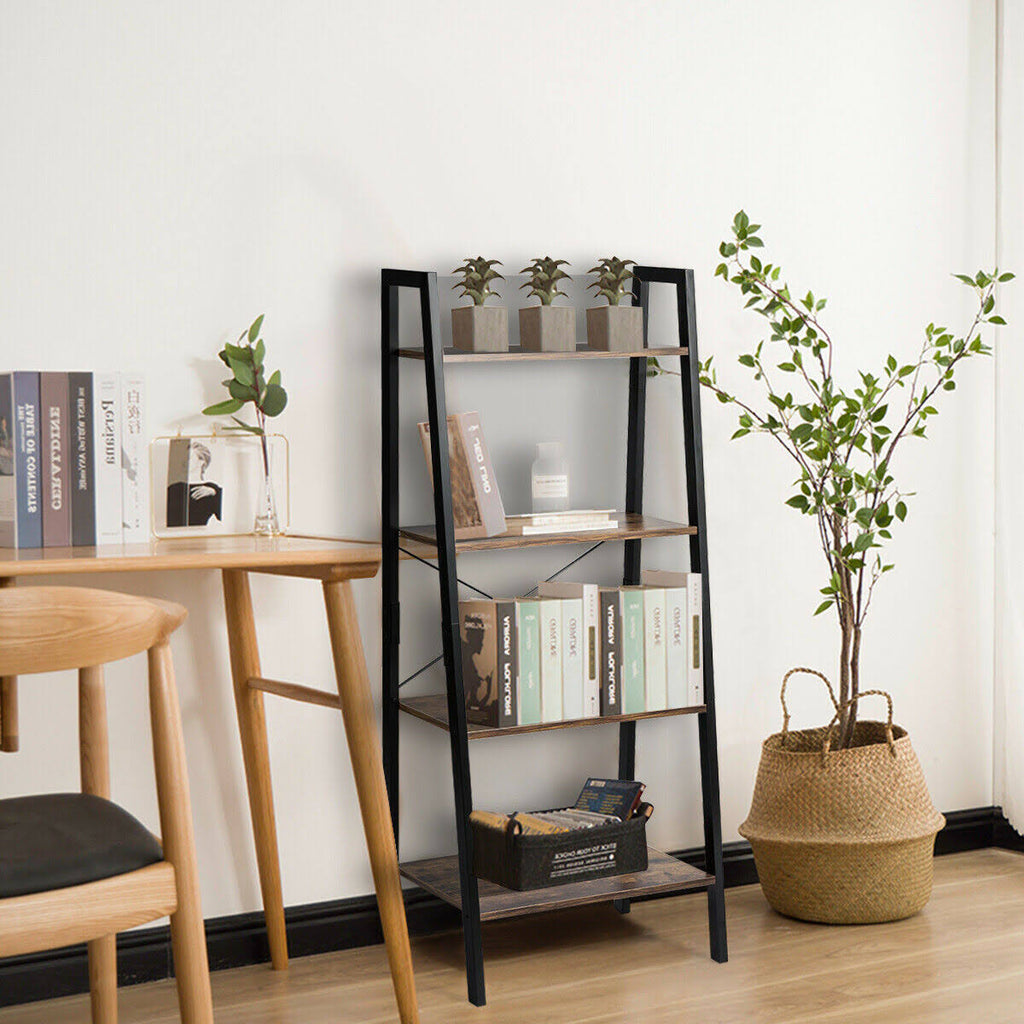 4-Tier Ladder Shelf Bookcase M22825