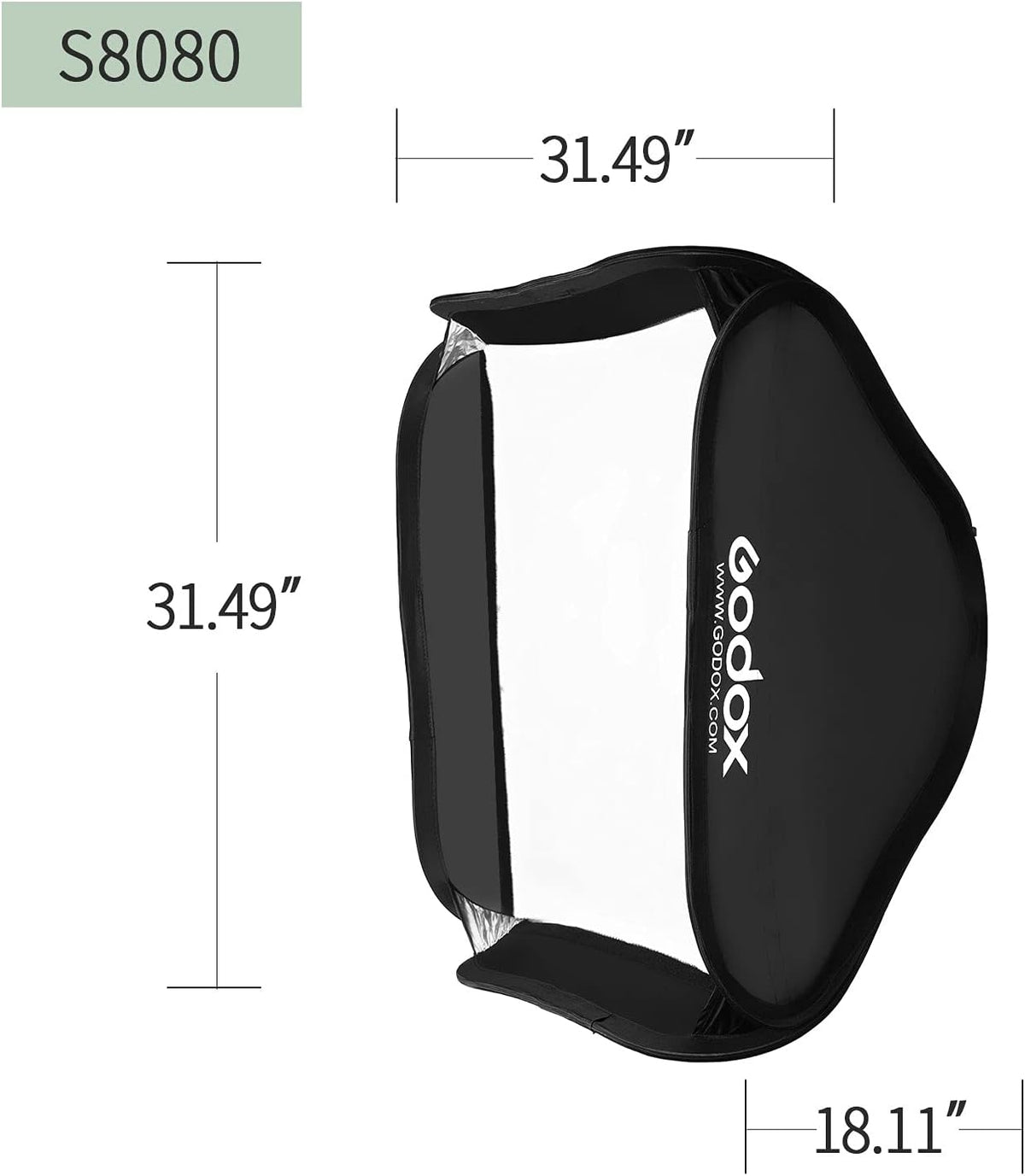 Foldable Flash Softbox Kit with Grid and Carrying Case G17085