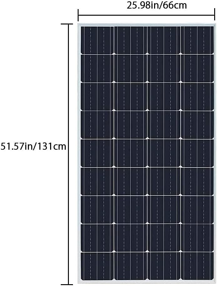 300 Watt 12V Monocrystalline Solar Panel Kit with 30A Charge Controller H550395