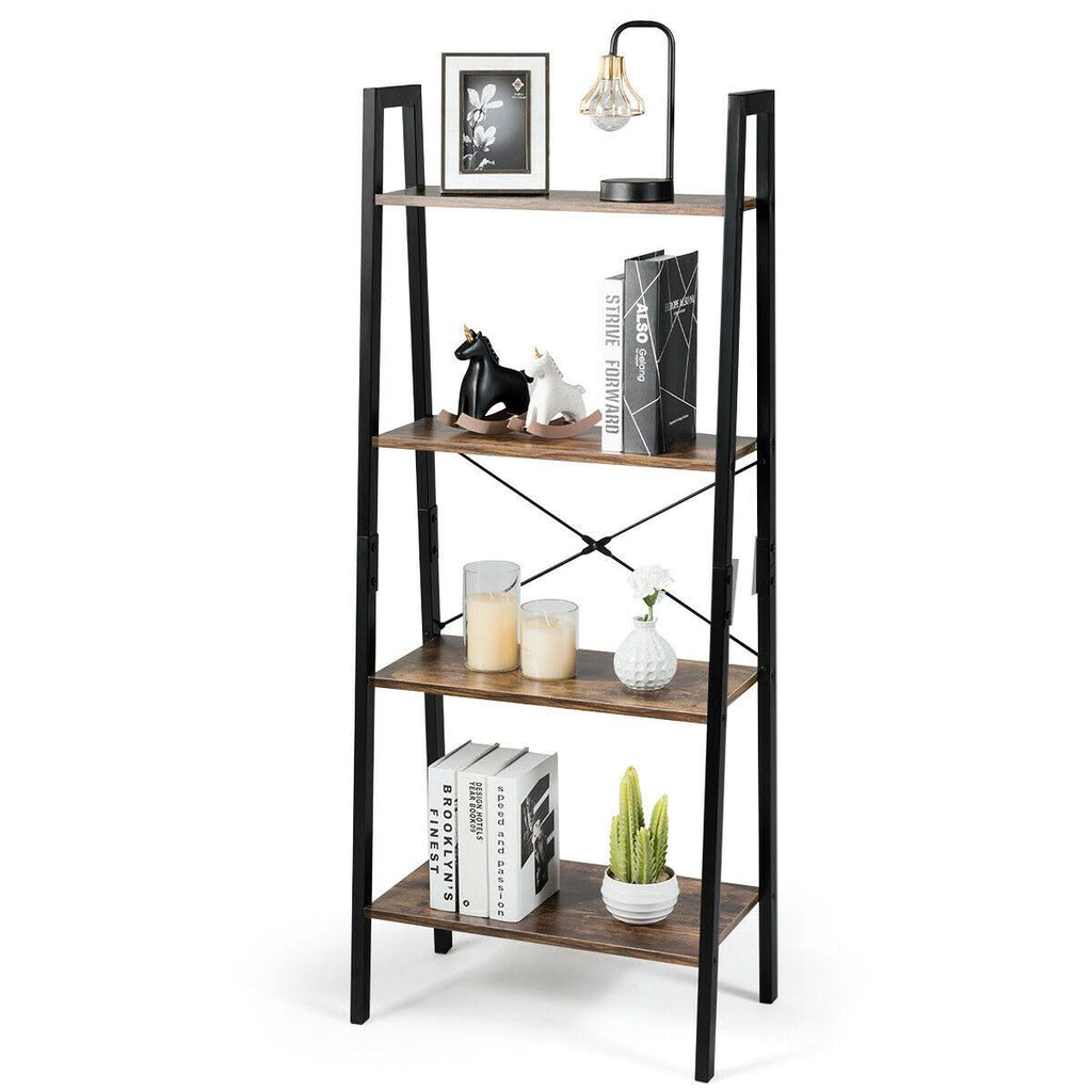 4-Tier Ladder Shelf Bookcase M22825