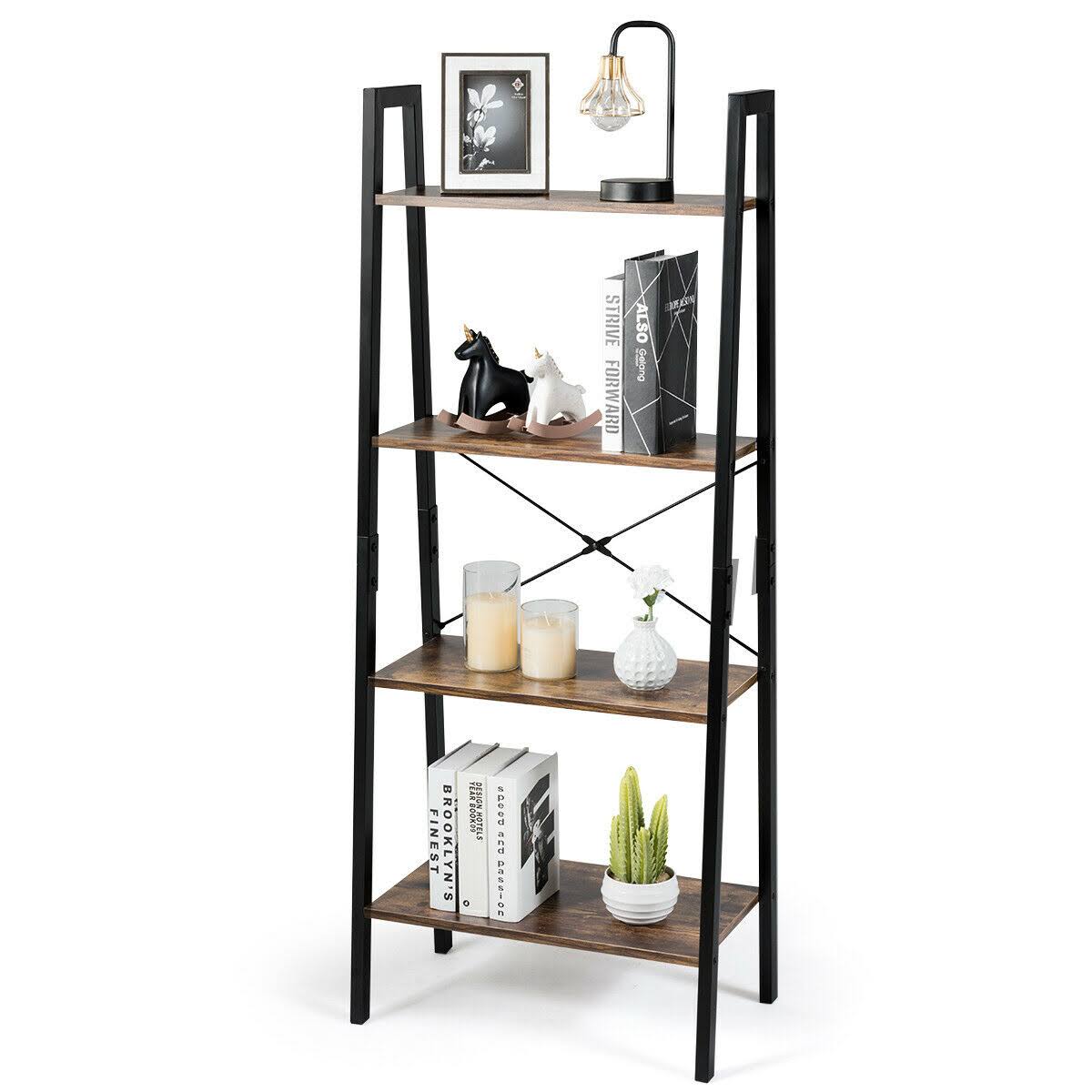 4-Tier Ladder Shelf Bookcase M22825