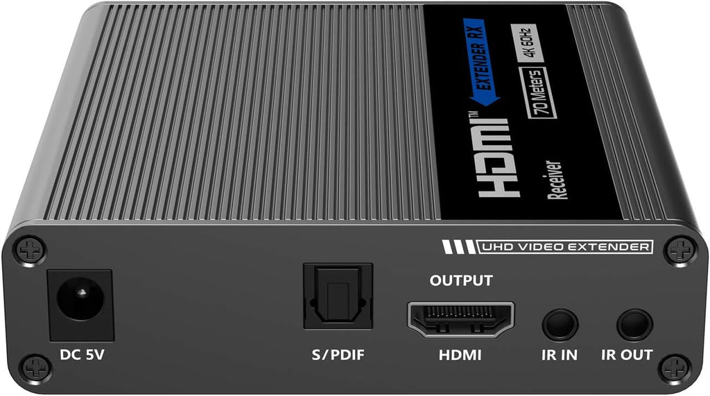 4K@60Hz HDMI Extender Single Cat6/6A/7 230Ft Transmitter and Receiver C989559