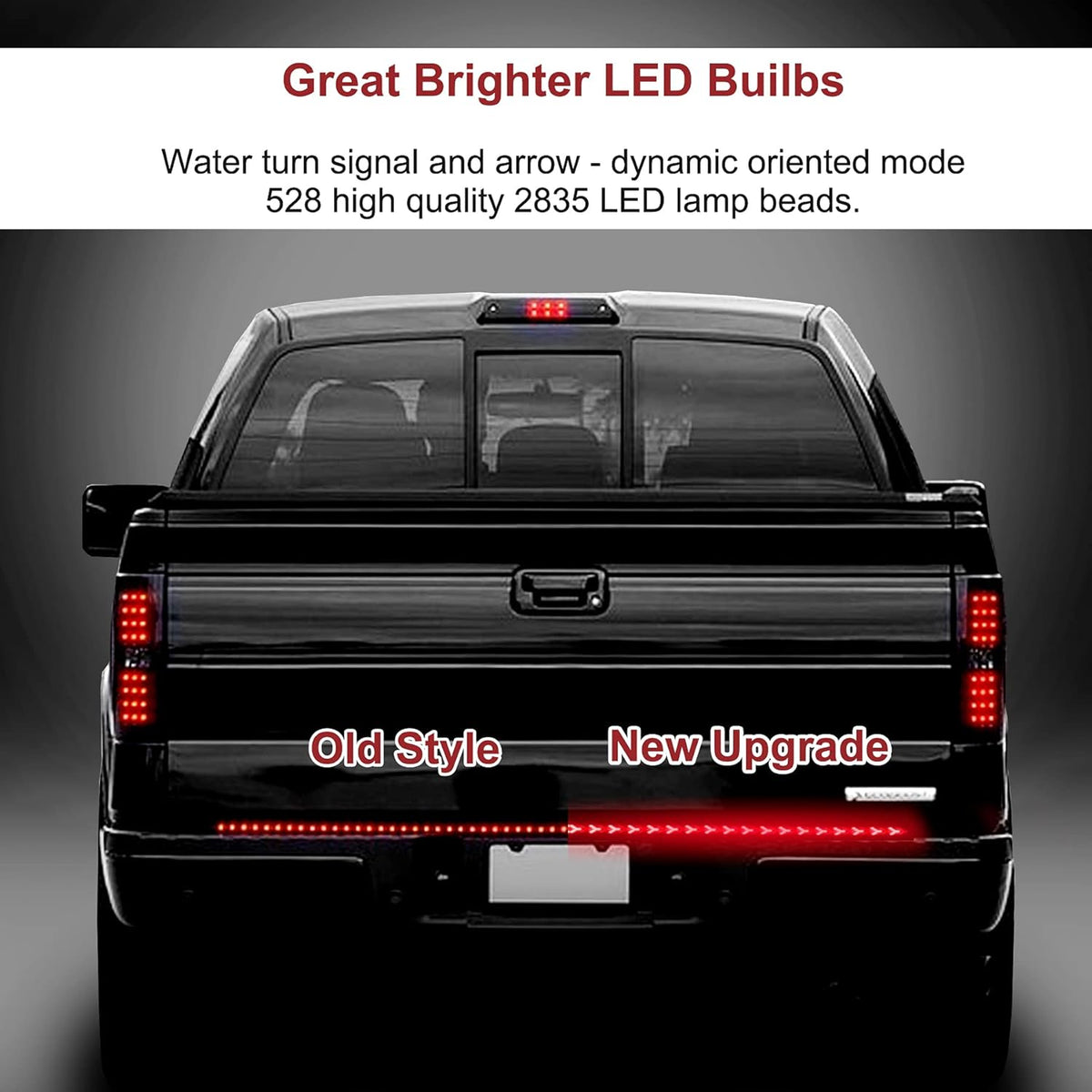 60 Inch 528 LED Tailgate Light Bar with 4-Pin Flat Connector Pack of 2 X832214