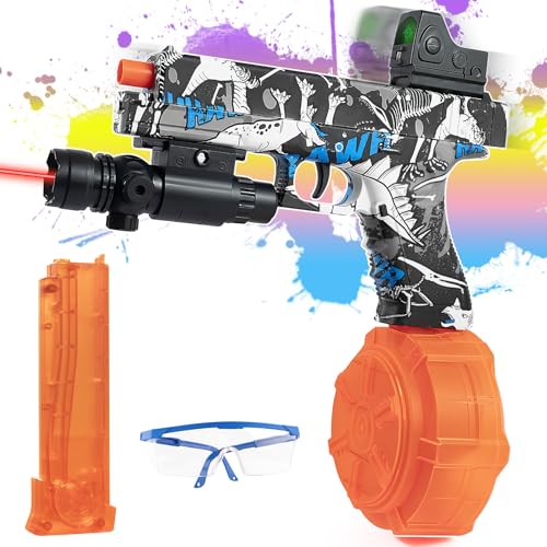 Automatic Electric Gel Ball Blaster with Drum and Goggles S91459