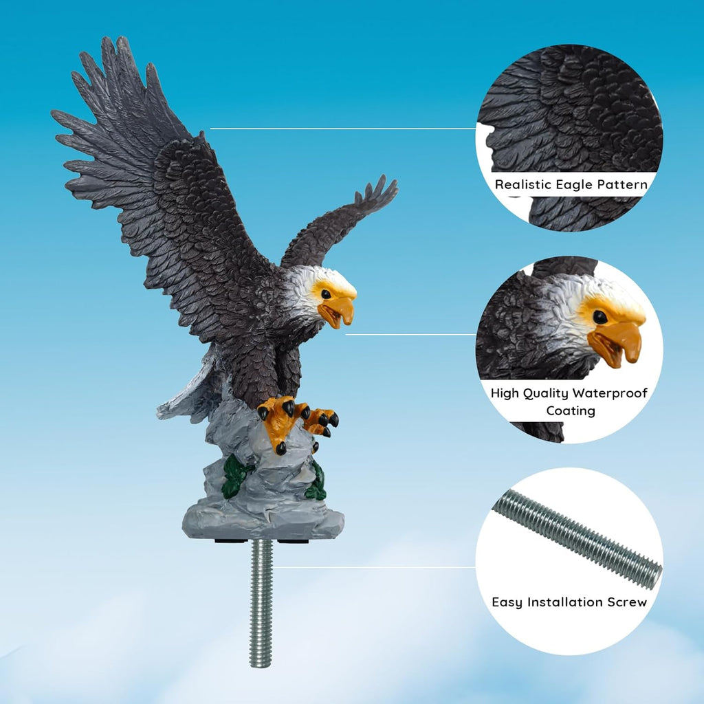 10.62 Inch Eagle Flagpole Topper R238154