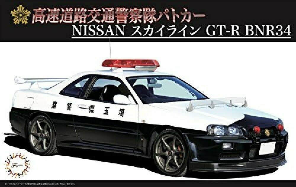 Nissan Skyline GT-R Police Car 1/24 Scale Kit W93697