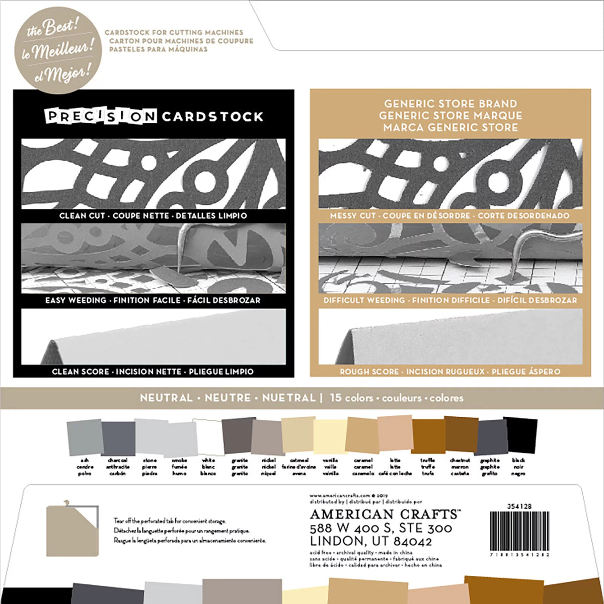80lb 12"X12" 60/Pkg Cardstock H261283