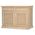 Light Blue Kitchen Island with Oak Top A9395