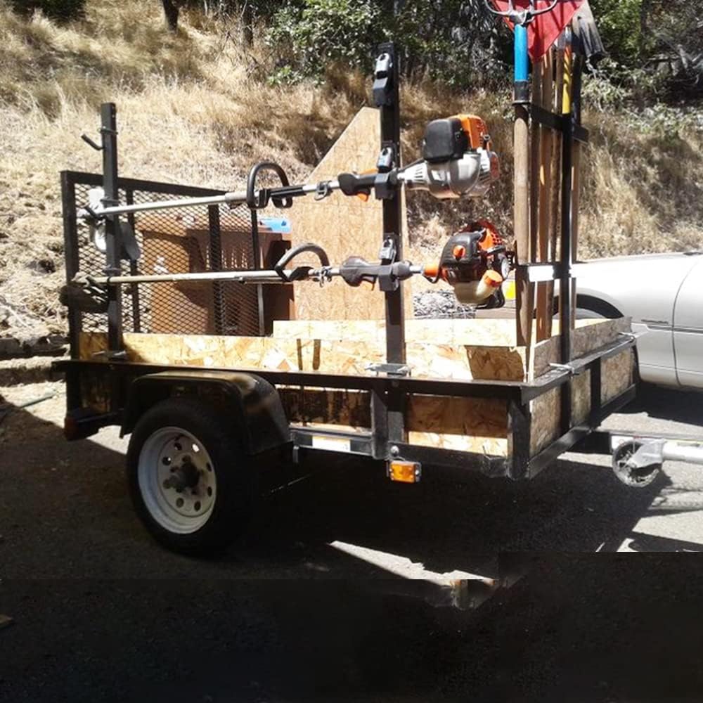 3 Place Trimmer Landscape Truck and Trailer Enclosed Rack with Lock H32728