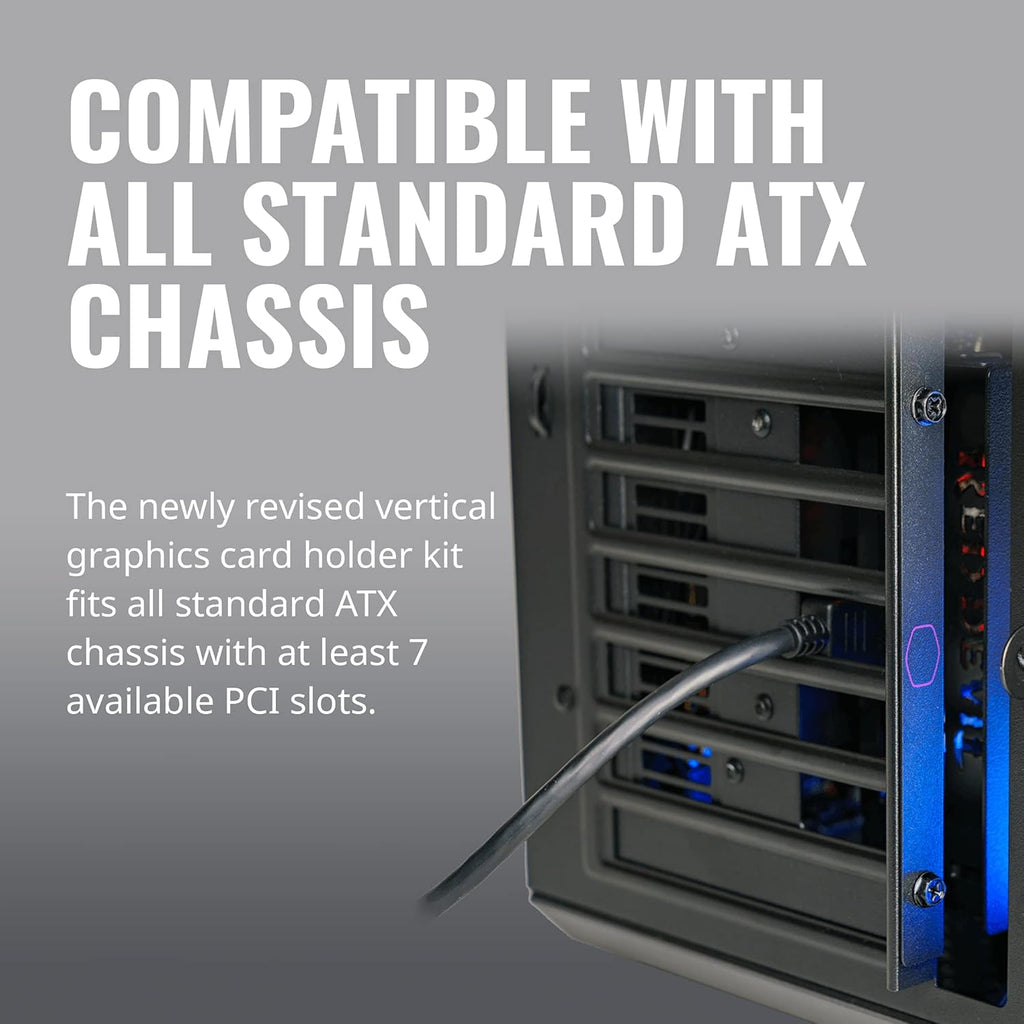 Vertical Graphics Card Holder Kit with Riser Cable I74042