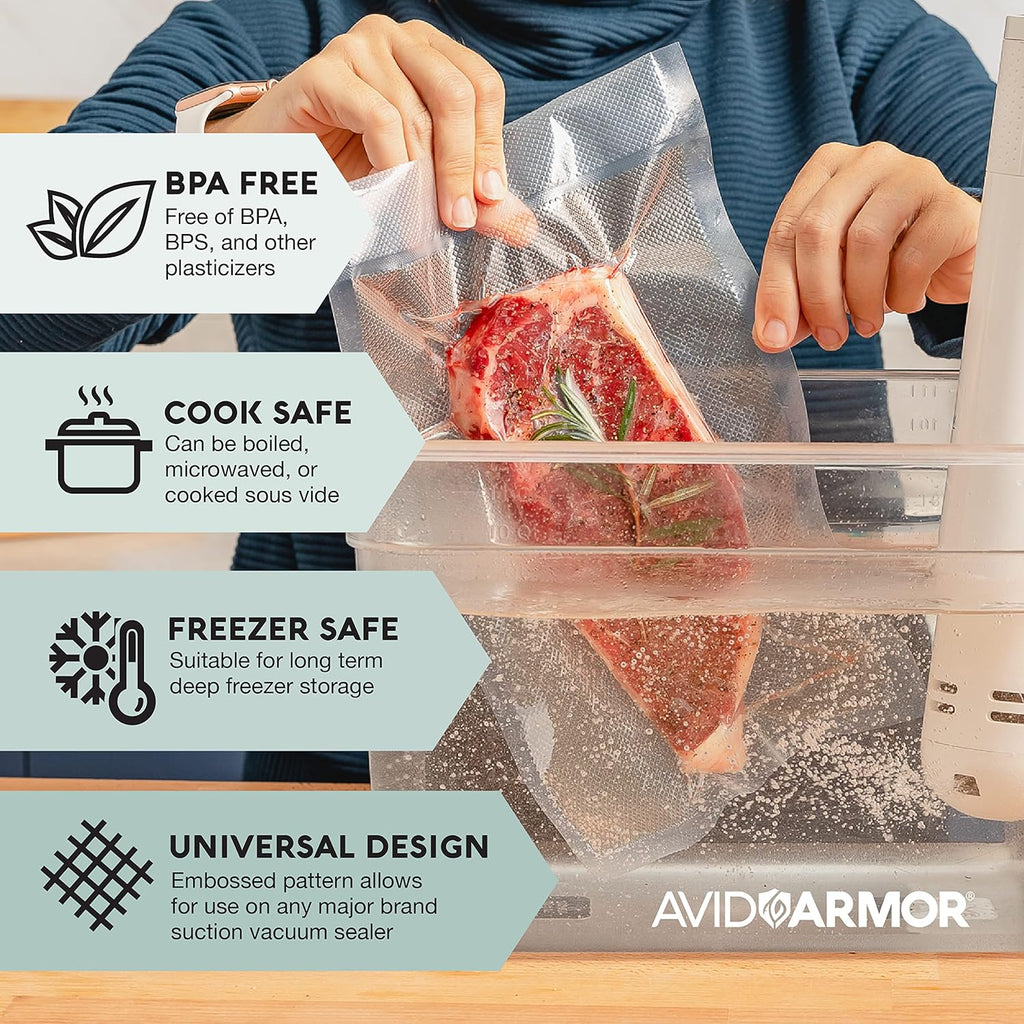 8 Inch x 50 Foot Vacuum Sealer Bags, Pack of 2 Y54583
