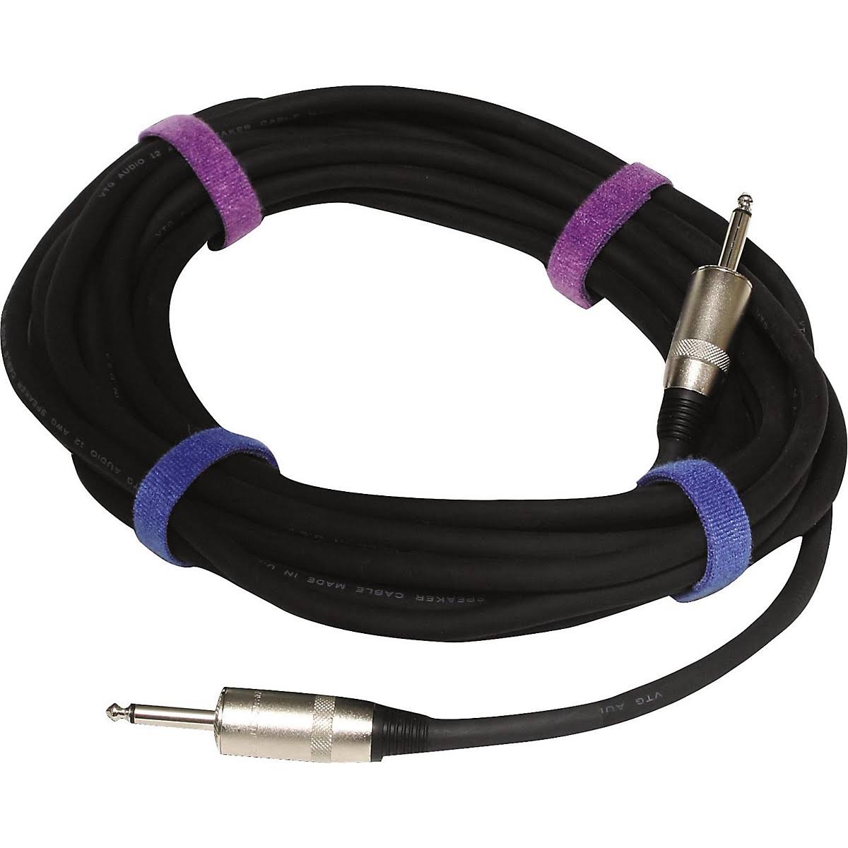 12g Speaker Cable 1/4 to 1/4 50 ft. Black W459