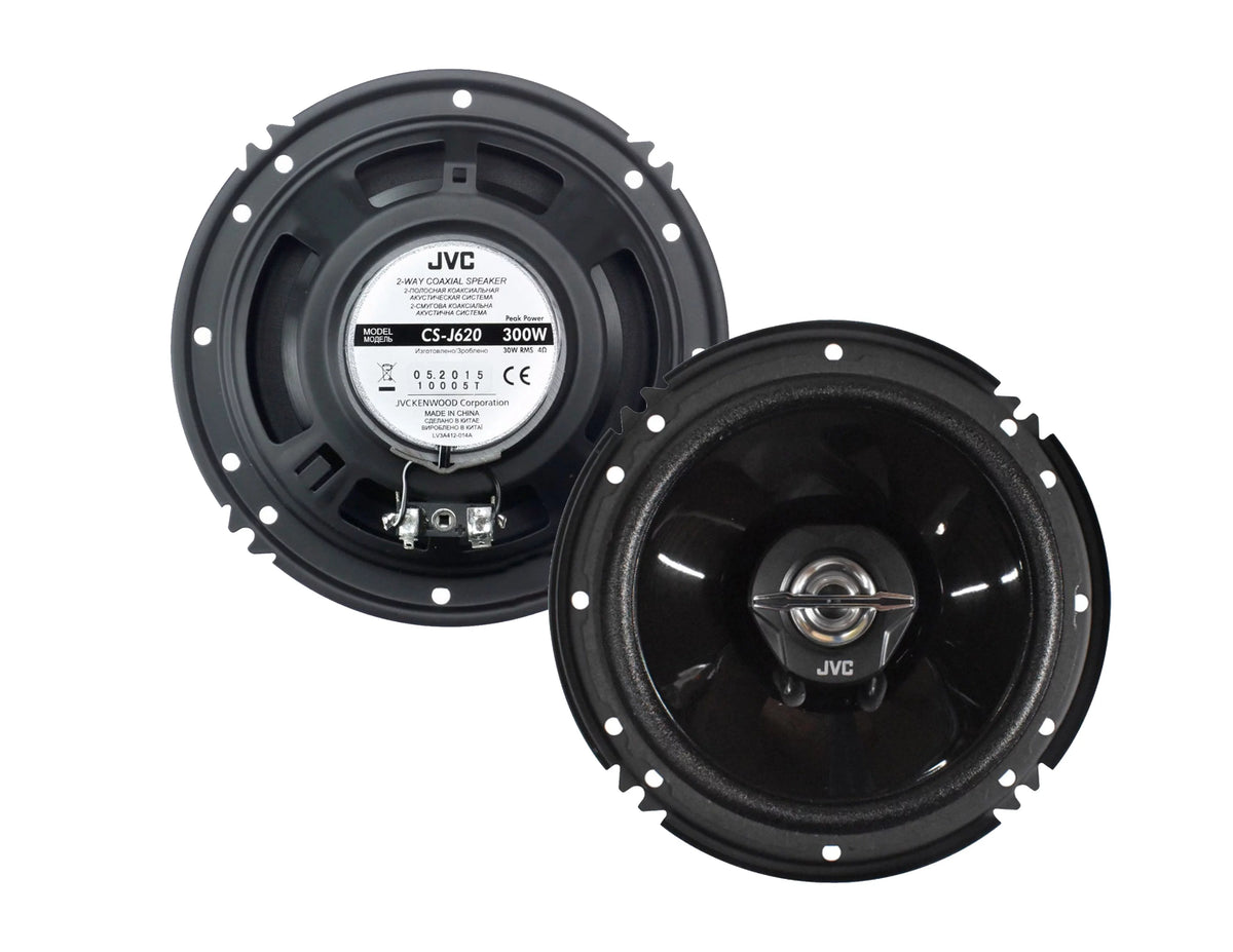 Digital Multimedia Receiver with 6.75" Touchscreen Monitor and 6.5" 2-Way Coaxial Car Audio 600 Watt Speaker Pair R915
