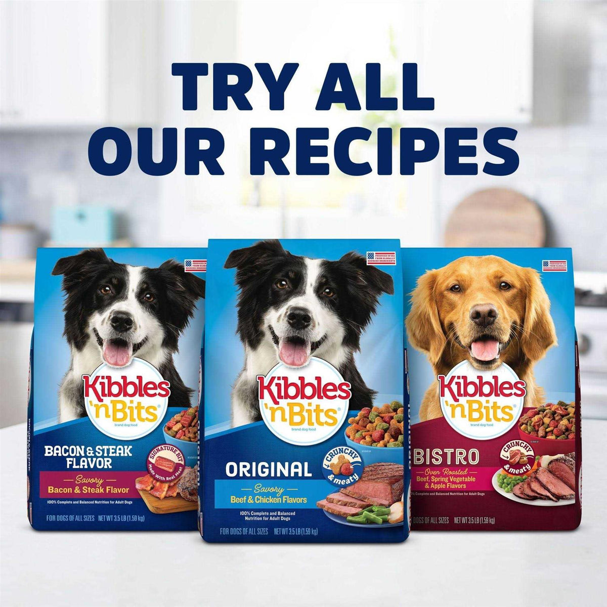 Mini Bits Bacon & Steak Flavor Dry Small Breed Dog Food A146672