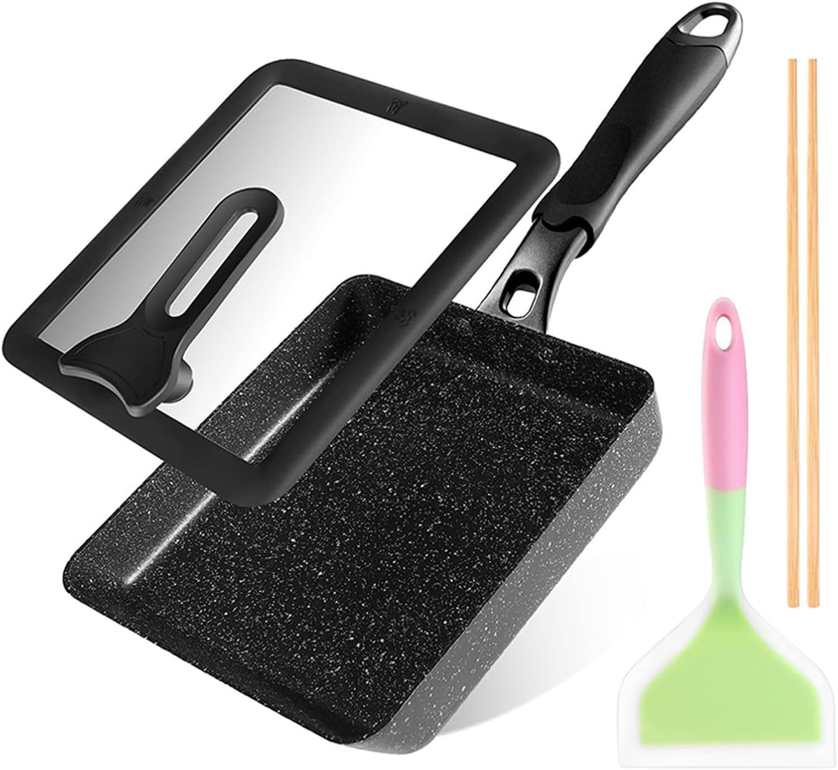 Nonstick Square Tamagoyaki Pan with Lid R740