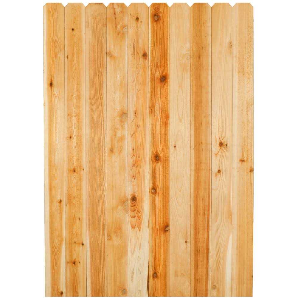 5/8 in. x 3-1/2 in. x 6 ft. Western Red Cedar Dog-Ear Fence Picket K460
