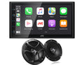 Digital Multimedia Receiver with 6.75" Touchscreen Monitor and 6.5" 2-Way Coaxial Car Audio 600 Watt Speaker Pair R915