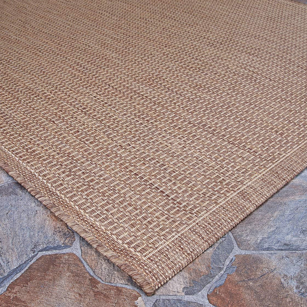 Cocoa Brown-Natural 7'6" Indoor/Outdoor Area Rug X133228