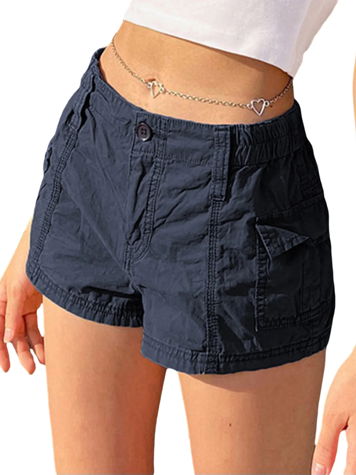 Women's Lightweight Hiking Cargo Shorts with Pockets T8513