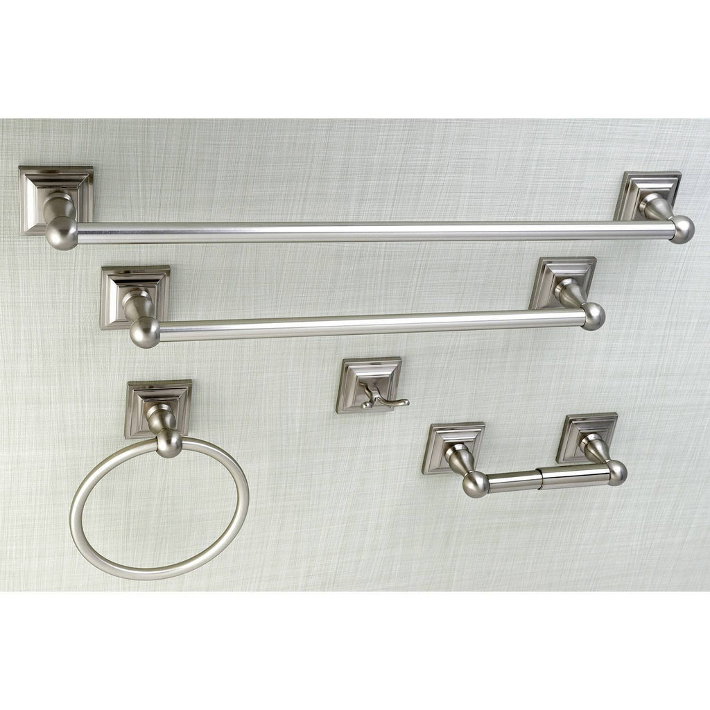 5pc Brushed Nickel Bathroom Accessory Set M77691