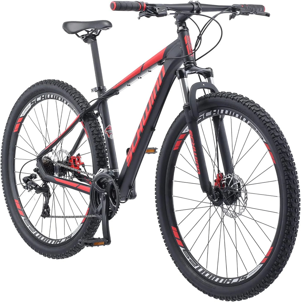 Open Box 24 Speed 29 Inch Wheels Matte Black Red Mountain Bike M973
