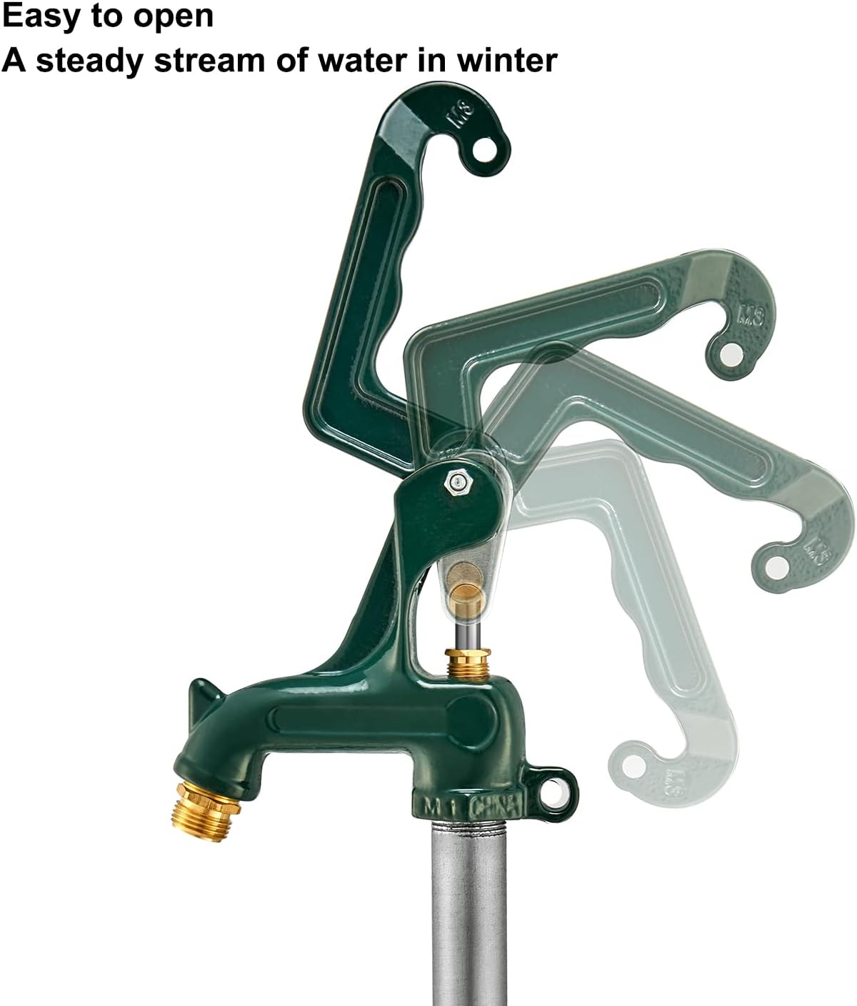 Green Frost-Free Yard Hydrant 3/4" Pipe Connection 39.4" Total Length D1998