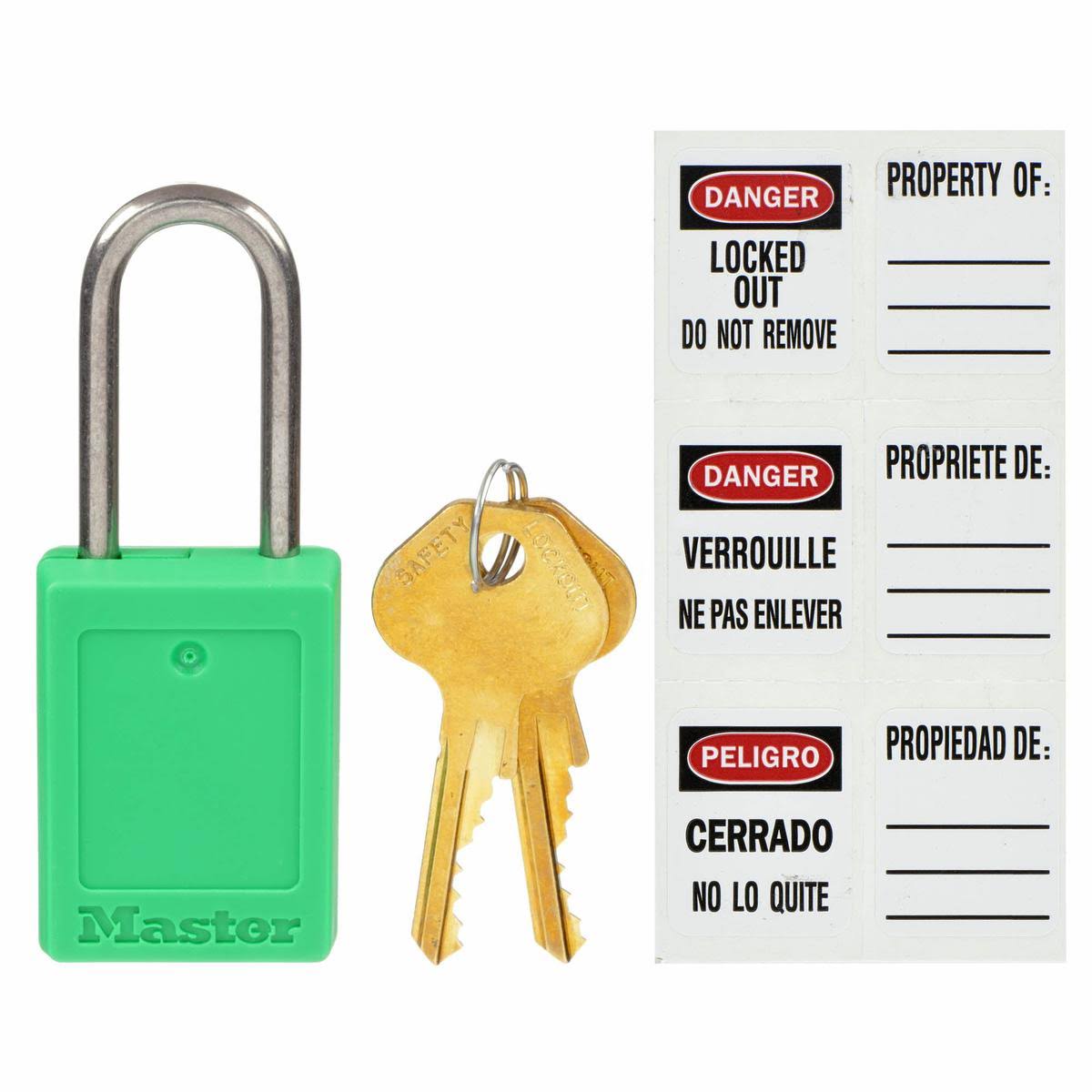 Green Lockout Padlock J8713