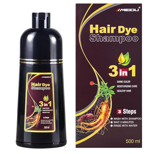 Dark Brown Hair Dye Shampoo 3 in 1 500ML I228