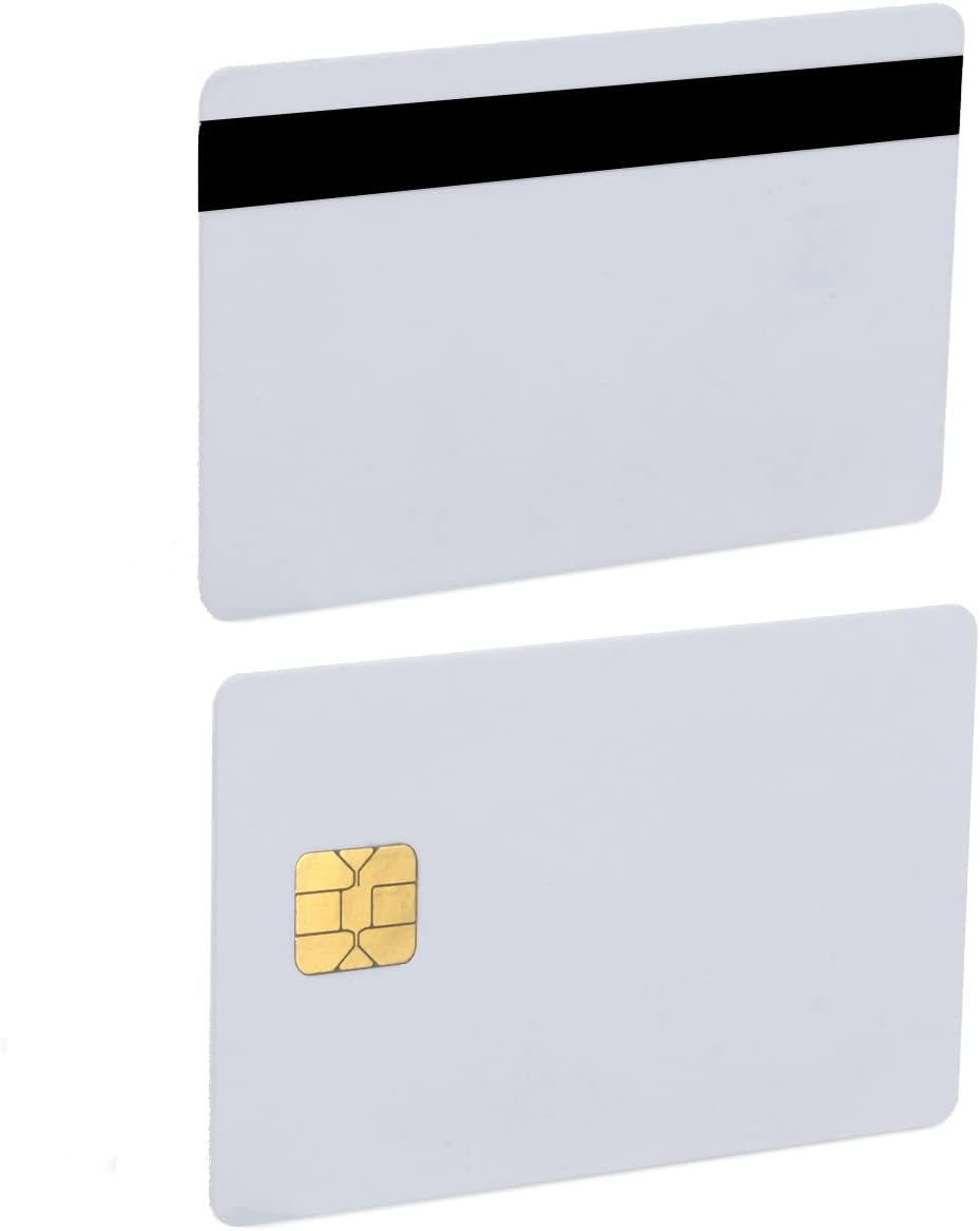 Java Cards Smart Chip Cards with 2 Track 8.4mm Black HICO Magnetic Stripe V626
