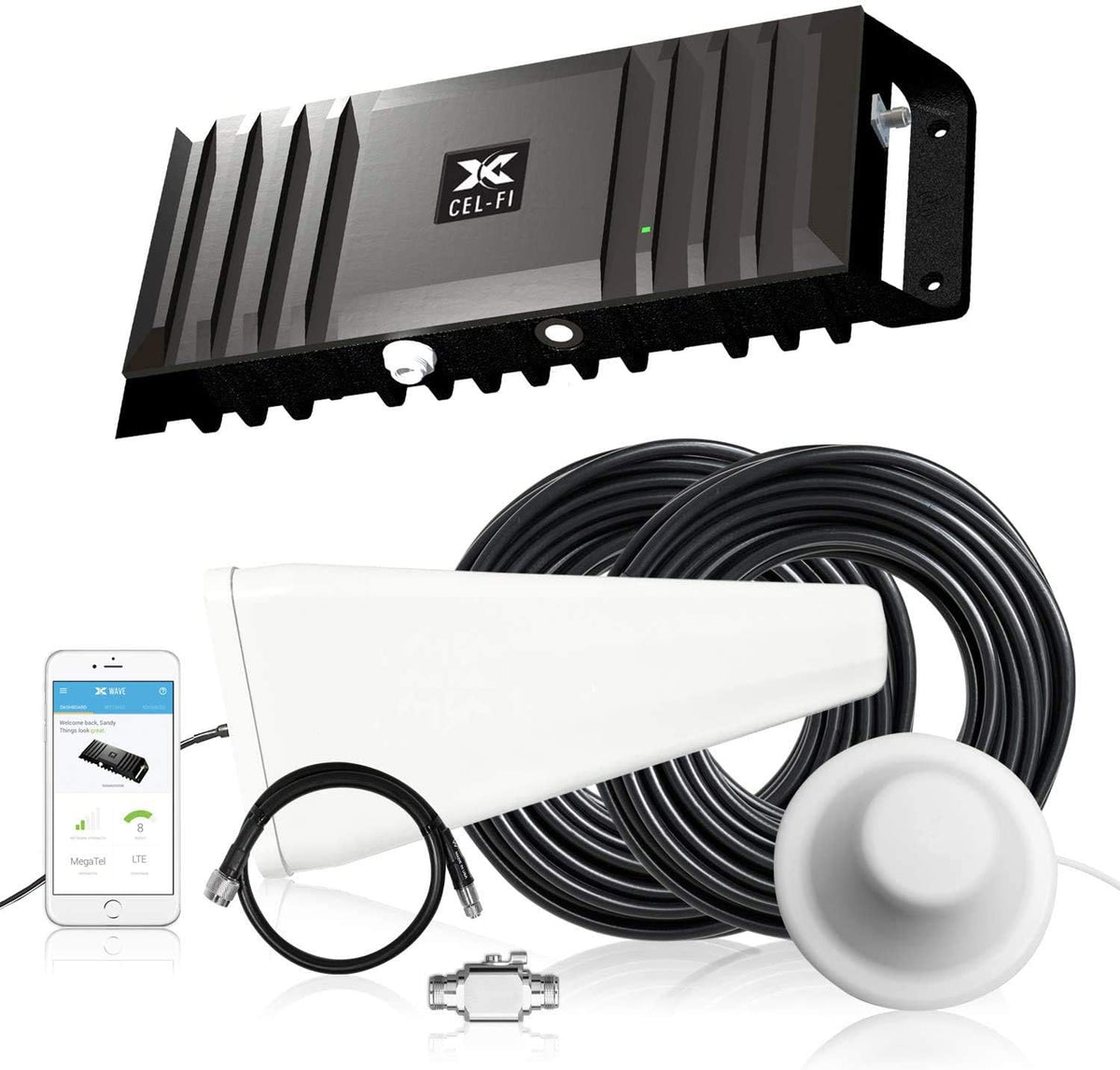 Cell Phone Signal Booster with 2 Directional Panel Antenna S313450