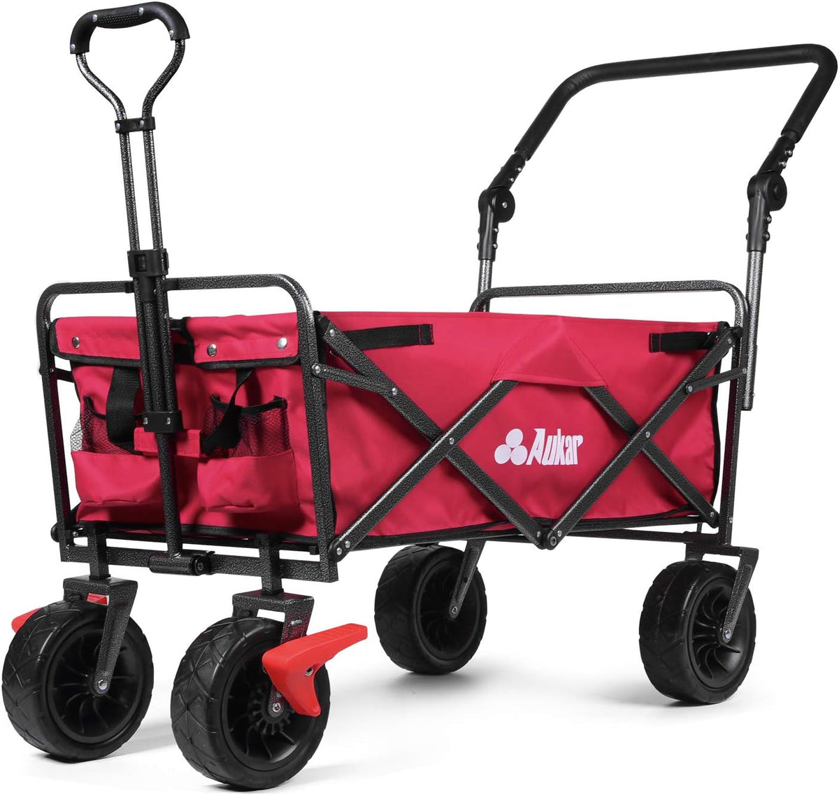 Collapsible Heavy Duty Utility Cart with All Terrain Wheels O2814