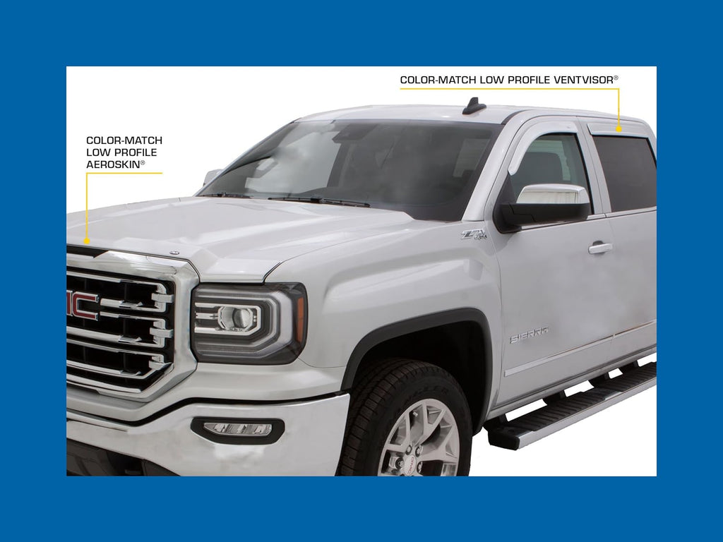Summit White 4-Piece Side Window Deflector Set K5064