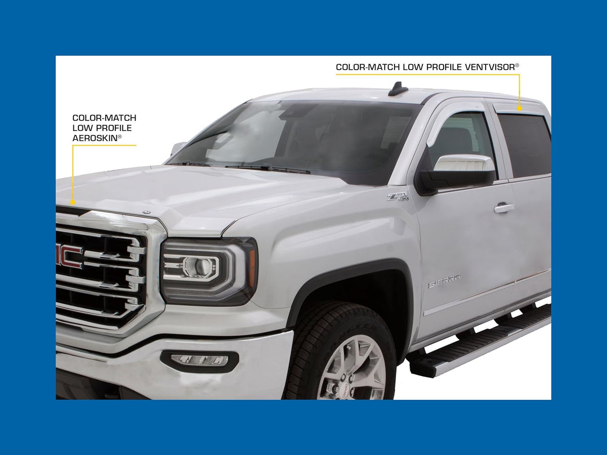Summit White 4-Piece Side Window Deflector Set K5064