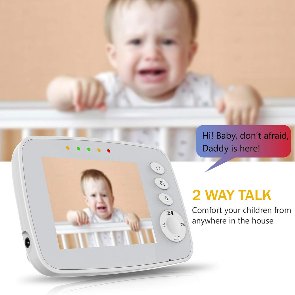 3.2 Video Baby Monitor with Camera, Two-Way Audio, Night Vision L2025