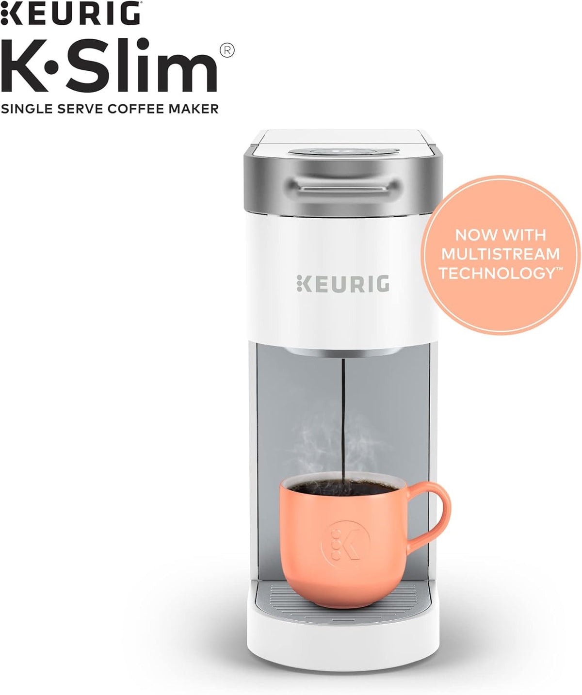 White Single Serve K-Cup Pod Coffee Maker & Black Single Serve Coffee Maker V9812