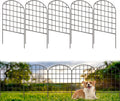 10 Pack Rustproof Coated Metal Garden Fence Border C654