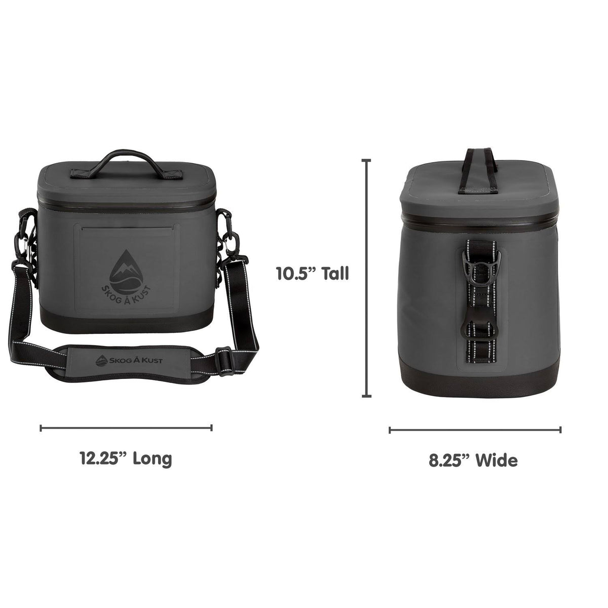 Airtight & Leakproof Soft Cooler Bag Flip 6 Can Dark Grey Z618541