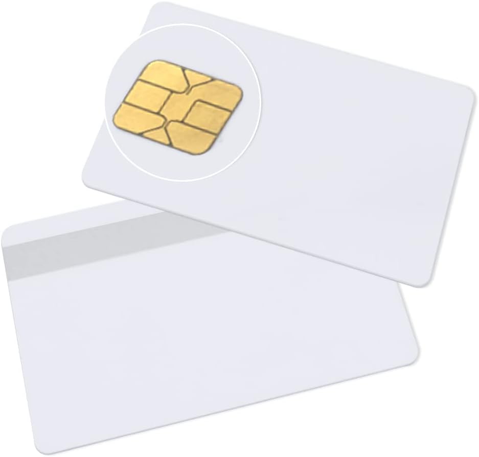 Java Cards Smart Chip Cards with 2 Track 8.4mm Black HICO Magnetic Stripe V626