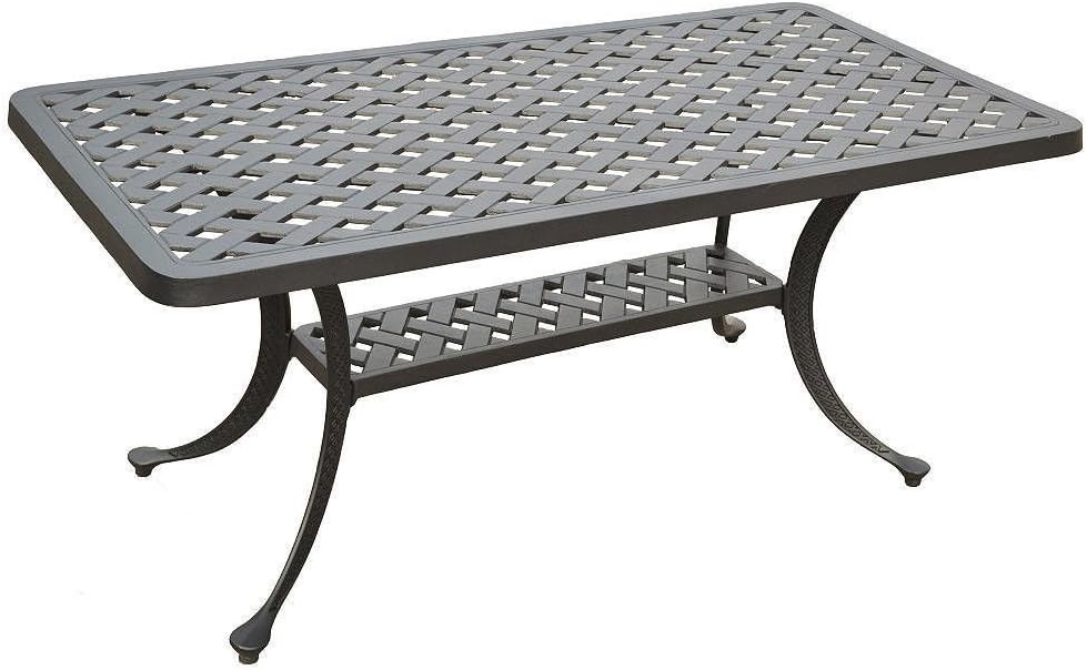 Rectangle Cast Aluminum Patio Coffee Table S858