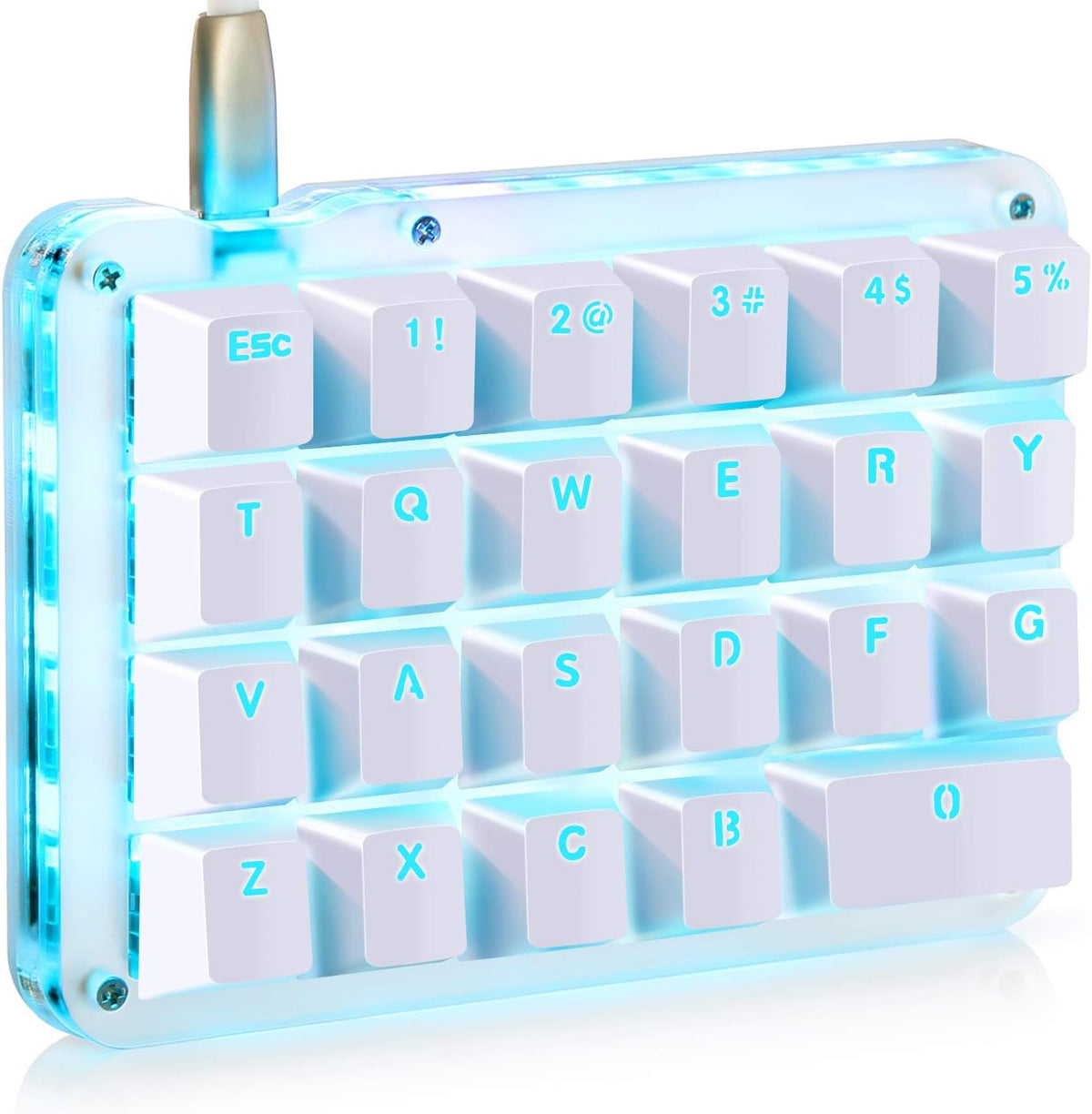 One Handed Macro Mechanical Keyboard 23 Keys Red Switches R2610