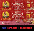 12 Boxes Strawberry & Vanilla Yogurt California Raisins N558997