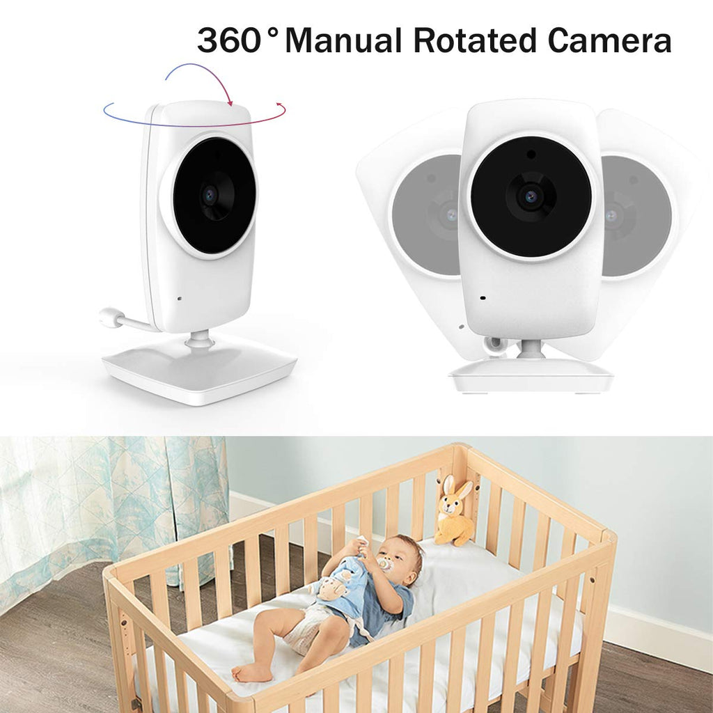3.2 Video Baby Monitor with Camera, Two-Way Audio, Night Vision L2025