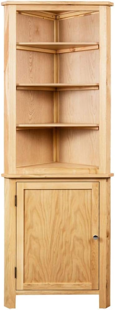 Solid Oak Wood Corner Cabinet H7650