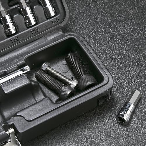 1/4 Inch Drive Click Torque Wrench Set Black B644393