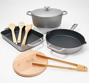 Red Cast Iron 4-pc Cookware Set F330339