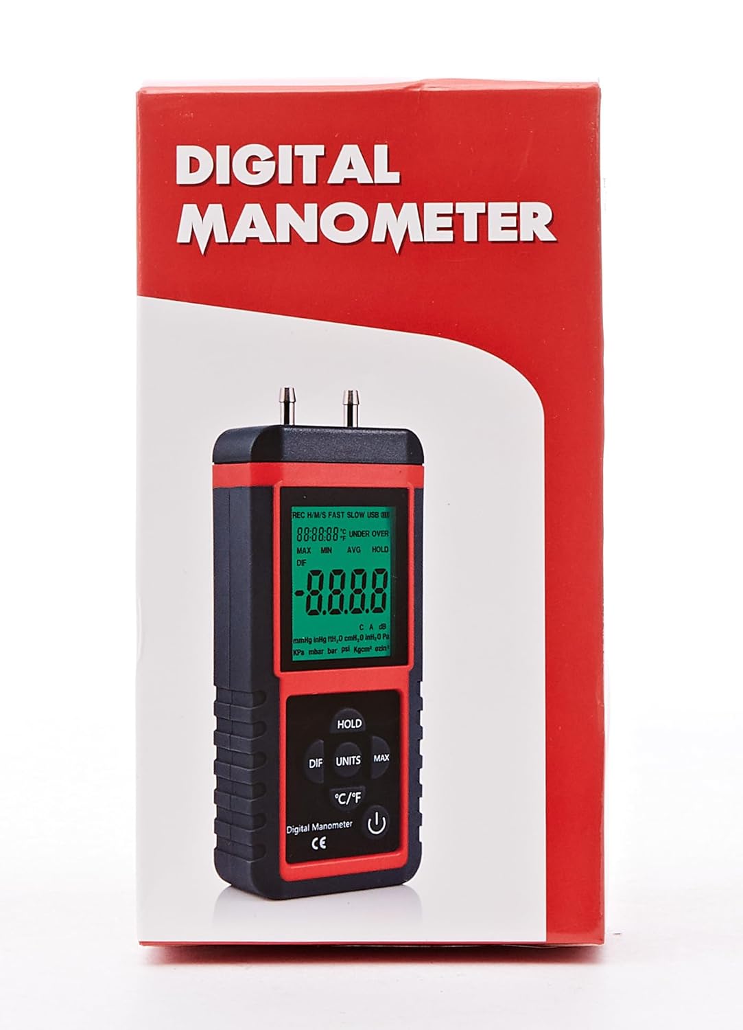 Digital Air Pressure Meter Differential Pressure Gauge R981723