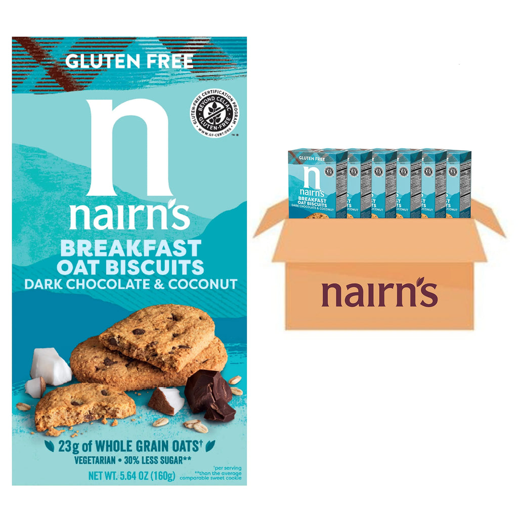 Gluten Free Chocolate & Coconut Breakfast Biscuits, 5.64oz (Pack of 6) Y77247