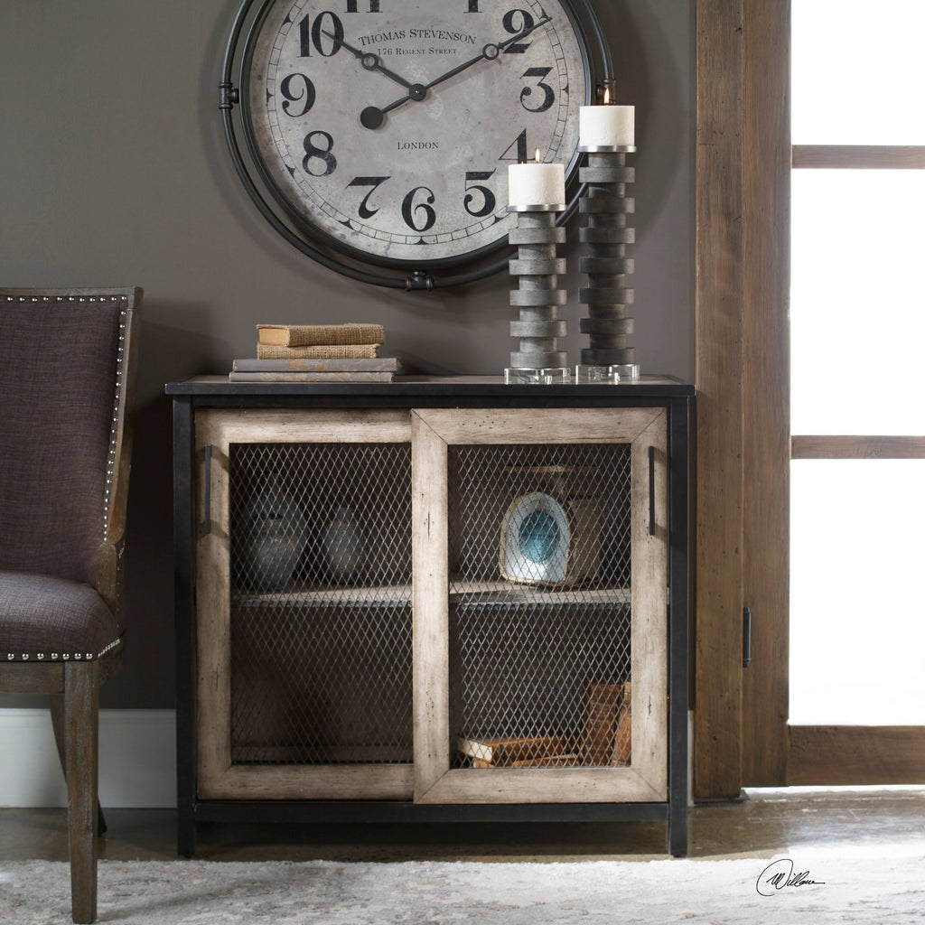 Wire-Mesh Accent Cabinet W21891